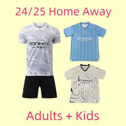 Erling Haaland Man City 24 25 Soccer Jersey Oscar Bobb Ederson Kyle Walker Ruben Dias Mateo Kovacic Josko Gvardiol Sergio Gomez Kid kit