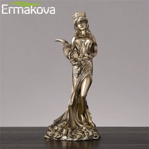 Ermakova grote maat hars blind Griekse rijkdom godin fortuna figurine plouto lucky fortune sculpture kantoor cadeau Home Decor 210924