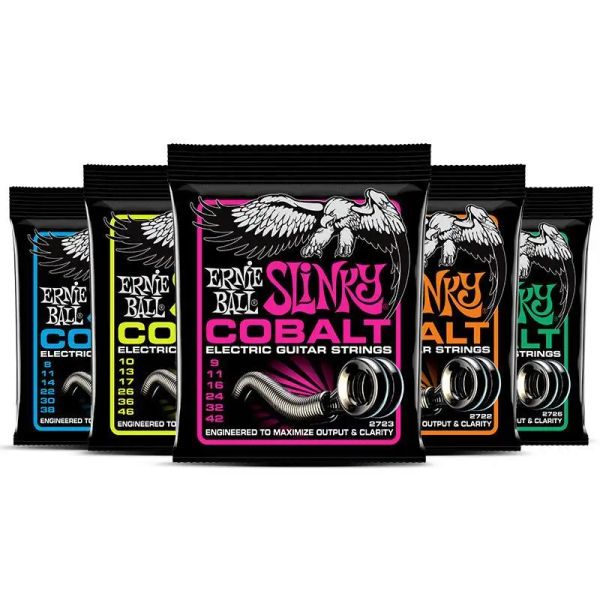 Cordes de guitare électrique Ernie Ball Cobalt 2723 9-42, ensemble Super Slinky 2721 2727, accessoire de guitare