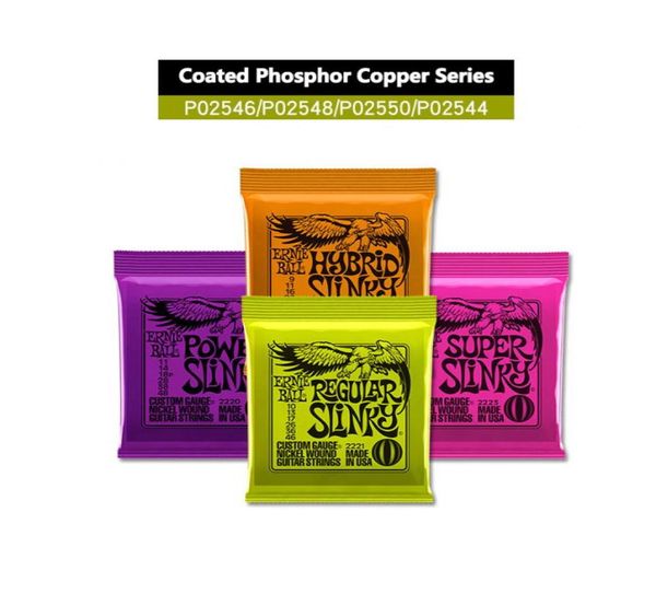 Ernie ball – cordes de guitare électrique à 7 cordes, modèles 2220 2221 2222 2223 2225 2215 2004 2006 2008 2723 2721 Z110231 ite2967851