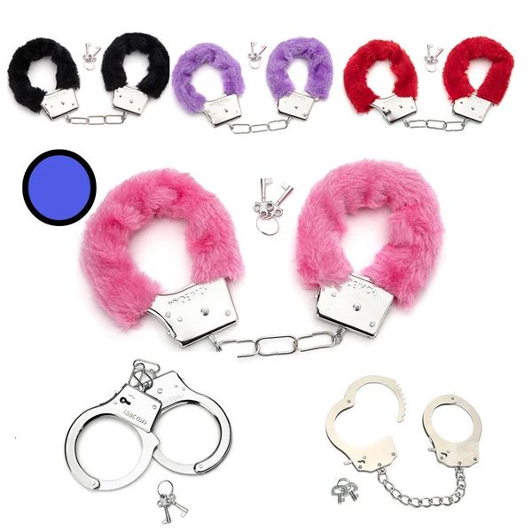 Accesorios eróticos Juguetes sexuales 2 piezas BDSM Bondage Esposas para restricciones sexuales Puños Fetiche Parejas adultas Juegos Productos de amor sexual 240130