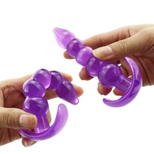Erotische winkel Anale plug Exotische accessoires Prostaatstimulator Kralen Vaginale dilatatoren Goederen voor volwassenen Staart sexy speelgoed Mannen Vrouwen