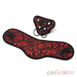 Erotica volwassen speelgoed SMSpade plus size, de rode en zwarte band van beginners op dildo harnas verstelbaar, voor lesbische homo volwassen game game seksproduct 220507