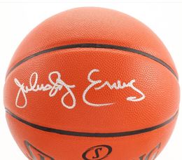 Erving Hakeem Russell Kareem Johnson Doncic Bridges Iverson Arenas Autographié Autographe autographe collection Ballon de basket