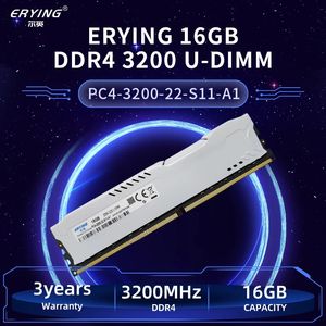 Erying Desktop Ram Memory DDR4 8GB 3200MHz 16 GB 3200 MHz U-DIMM Gaming Memory Aangepast voor I7 I9 DIMM met koellichaam XMP voor PC 231221