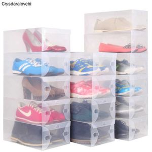 Es Bins Clead Plastic Opslag opvouwbare lade Type Doos voor kinderen vrouwen Men schoenen Organisator W0428