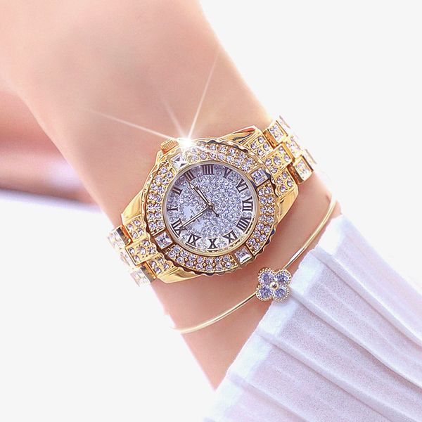 Es Fashion – montre-bracelet de styliste de luxe pour femmes, marque de luxe, diamant, Quartz, or, cadeaux pour femmes, 2021