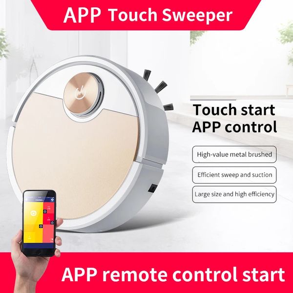 ES06 Robot Cleancheur Smart Remote Control application Wireless Nettaire Machine Sweeping Floor Floor For Home Gift 240506