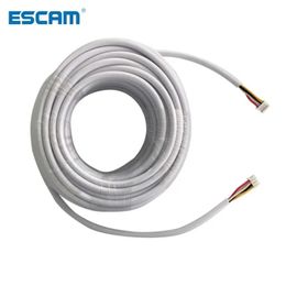 ESCAM 15M 20M 30M 50M AVVR 4 CORE WIRE 4 / 0.12 Ligne de cuivre pour vidéo câblée Interphone Vidéo Porte de téléphone Câble Interphone Câble d'interphone