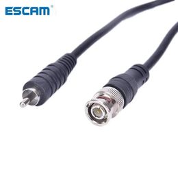 ESCAM 1M/3ft BNC Male naar RCA Male Jack Coaxiale kabelconnector Video -adapter voor CCTV -camerasysteem Camera -accessoires