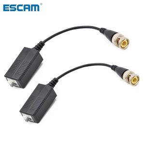 ESCAM 2 pièces 3000FT Distance UTP vidéo Balun torsadé CCTV Balun émetteurs-récepteurs passifs câble BNC Cat5 adaptateur CCTV