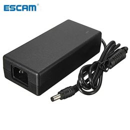 ESCAM AC voor DC 12V 6A 72W voeding opladeradapter voor LED Strip Light CCTV -camera oplader 5,5 mm x 2,5 mm -plug