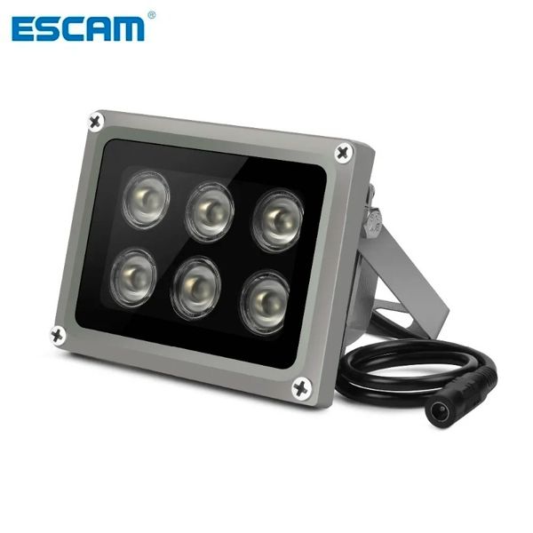 Escam Array Ir illuminateur Lampe infrarouge 6pcs Array LED IR OUTDOOOR IP65 Vision nocturne étanche pour la caméra CCTV 90-60-45 degrés