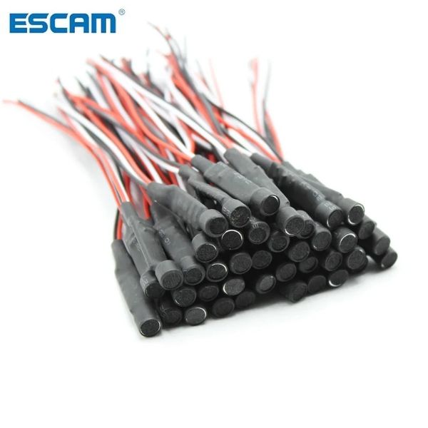 ESCAM CCTV 6-12VDC Microphone Pick-up Microphone Signal audio aérien pour Mini FPV Mic Camera DVR Système