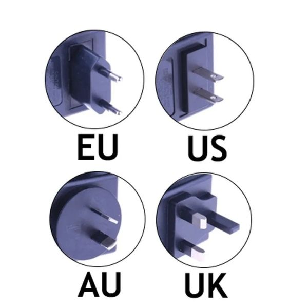 ESCAM EU AU UK EE. UU. Tipo 12V 1A 5.5 mm x 2.1 mm Fuente de alimentación AC 100-240V a DC Adaptador para CCTV Camera / Fuente de alimentación IP12V 1A para cámara IP