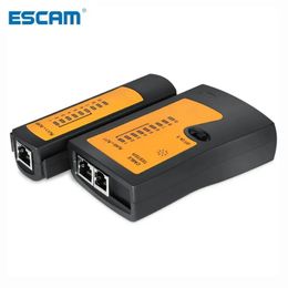 ESCAM RJ45 Cable lan tester Tester de Cable de red RJ45 RJ11 RJ12 CAT5 UTP LAN Cable Tester herramienta de red reparación de red