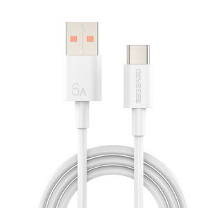 ESEEKGO 6A Super Fast 100W USB Tipo C Cable de datos de carga 1M 3FT Android Cable de carga rápida Líneas de adaptador de cargador para Huawei Xiaomi Samsung