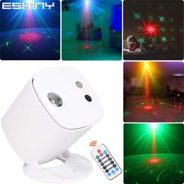 Eshiny Stars/24/40/64 Patronen DJ Laser Light Disco Party R G Projector RGB Led Bar Magic Dance Stage Lighting Sky Mini USB Z4N7 HKD230812