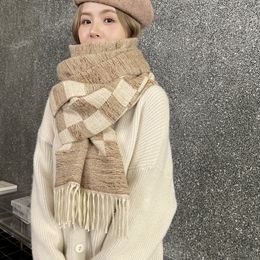 esigner scarf for women Winter Female Lattice Imitation Cashmere Scarf Autumn And Winter Thick Fashion Warm Wild Scarf Shawl
