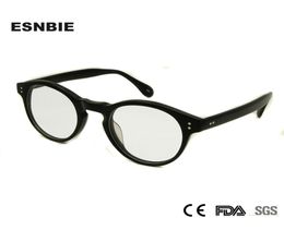 ESNBIE nouvelles lunettes claires rondes montures de lunettes hommes myopie Vintage lunettes optiques cadre pour les femmes 20179122143