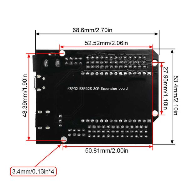 Placa de desarrollo ESP32 TYPE-C USB CH340C WiFi agregar Bluetooth potencia ultrabaja doble núcleo ESP32-DevKitC-32 expansión de ESP-WROOM-32