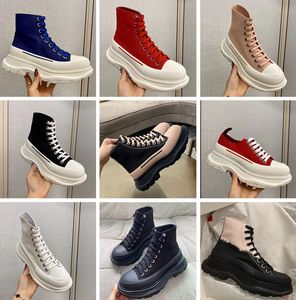 Espadrilles en schoenen Dames Sneakers Ontwerpers Stijl Mode Kwaliteit Canvas Casual Super Comfortable Dikke 35-45 Top High Sole Qjmed