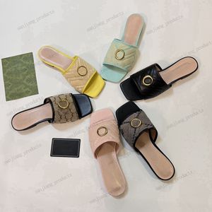 Espadrilles Pantoufles Femmes Designer Sandales Verrouillage G Boucle Diapositives Semelles De Paille Plateforme Dame En Cuir Matelassé Princetown Mule Plate Slider Tongs Sandales