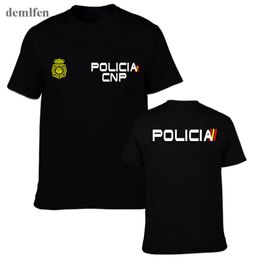 Espana Policia Spanje National Espana Policia Anti Riot Swat Geo Goes Special Forces Men T -shirt Tops Tees1018939