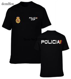 Espana Policia Spanje Nationale politie Espana Policia CNP UIP UPR Anti Riot Swat Geo Goes Special Forces Men T -shirt Cool Tees Top6226013