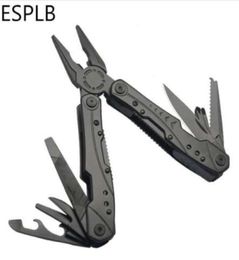 ESPLB 12in1 Multitool Aluches à plusieurs usage Pocket Pocket Pocket Tool durci 420 ACIER INOXED POUR SURVIAL Camping Fishing4613256
