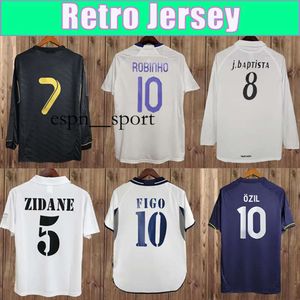 Espnsport 2000-2015 RAUL Camisetas de fútbol retro para hombre ALONSO SEEDORF ZIDANE CANNAVARO SERGIO RAMOS Camiseta de fútbol de manga larga