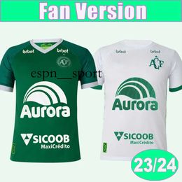 Espnsport 2023 24 Braziliaanse Chapecoense Heren Voetbalshirts LUIZINHO Home Groen Weg Wit Voetbalshirts Korte Mouw Volwassen Uniform