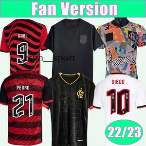 Espnsport 2023 Flamengo DIEGO PEDRO Camisetas de fútbol para hombre 22 23 E.RIBEIRO DE ARRASCAETA Local Visitante Tercer campeón Edición Camisetas de fútbol Uniformes