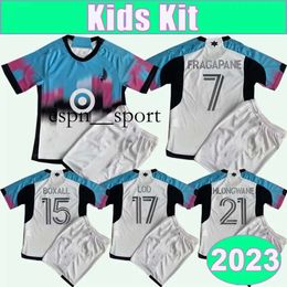 Espnsport 2023 Minnesota United FC Kit enfants Maillots de football REYNOSO DIBASSY LOD TRAPP Vêtements pour enfants Maillot de football Uniformes à manches courtes