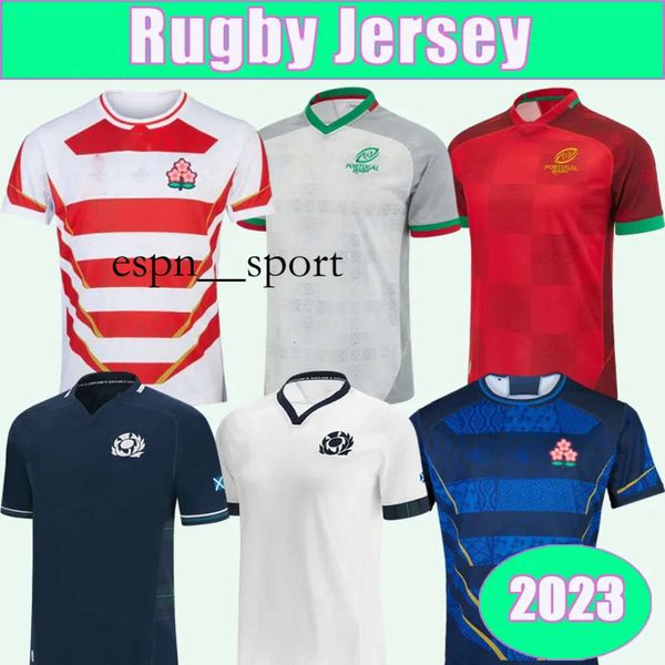 espnsport 2023 Escocia Japón Rugby Jersey Equipo Nacional Local Visitante Camiseta de Manga Corta Talla S-5XL