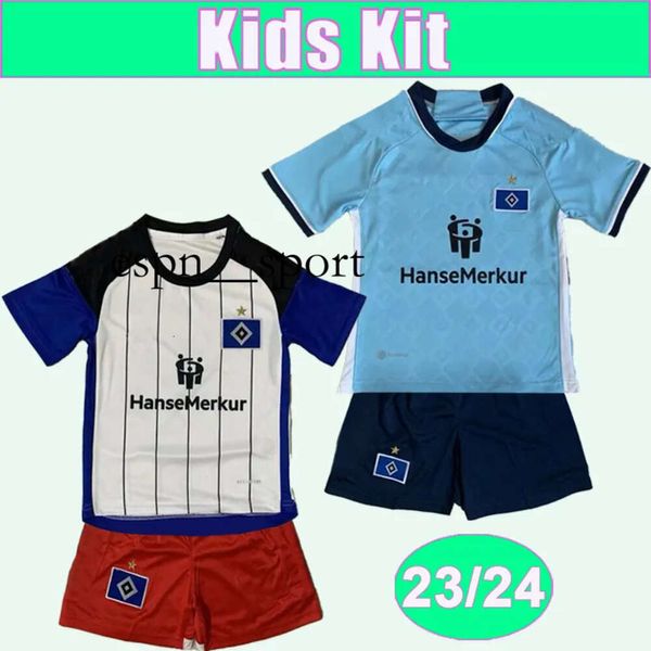 espnsport 23 24 Hamburger SV Kid Kit Fútbol Jerey VAGNOMAN BILBIJA KITTEL BENES GLATZEL KONIGSDORFERFER Local Visitante Ropa infantil Camiseta de fútbol Manga corta