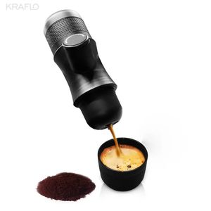 Espresso Coffee Pots Italiaans draagbare koffiefilter Handdruk met kopjes reisgadgets Camping Outdoor Coffeeware Kaflo Machine Makers