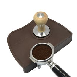 Espresso Koffie Sabotage Mat Silicon Rubber Hoek Antislip Pad Gereedschaphouder Barista Aanstampen 210309314T