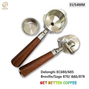 Porte-filtre expresso 51/54MM, filtre à café à Double bec pour Delonghi Dedica EC680/EC685 Breville 870/878 avec accessoires de panier 240313