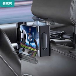 ESR Support de téléphone pour tablette de voiture Ajustable iPad Stand Support de siège arrière de voiture pour appui-tête 360 Rotation Support monté sur voiture pour iPad L230619
