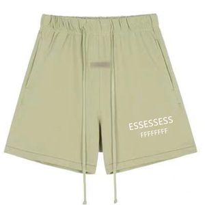 Ess Parejas Joggers Reflexión Carta Impresión Casual Pantalones cortos de playa Hip hop Streetwear High Street Transpirable Deportes Algodón pantalones cortos de diseñador Pantalones con capucha esenciales