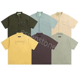 ESS miedos Hombres Mujeres Ess camiseta Diseñadores polo Camisas casuales Pantalones cortos de lujo Camisetas essen Pecho Imprimir Moda LetterTops Camisetas ofo dios camiseta Camisetas clásicas de gran tamaño