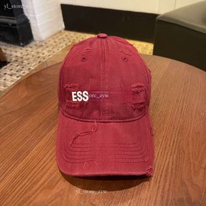 ESS Hat Ball Caps geperforeerde Duckbill Caps For Men and Women Summer Baseball Cap Instagram Trendy hoeden Student Sun Hats Versatile Essen 6498