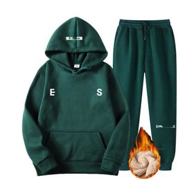 ESS Hoodies Designer Autumn Winter Men Women Dames Hooded Sweatshirt Pak Katoen Fashion Hip Hop Sweatshirts Oversized Streetwear Tracks 23er