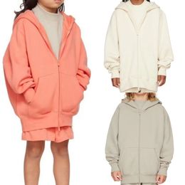 ESS Ropa para niños Niños con capucha Suéter Chaqueta Sudaderas con capucha Chicas Sudadera de felpa Carta Diseñador Niños pequeños Top Abrigo suelto Niños Jóvenes Ropa exterior Kid Hoody k0iM #