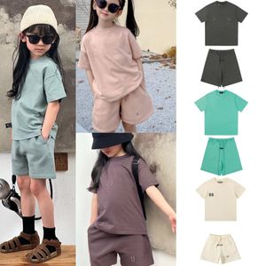 ESS Kids Clothing Sets Baby Boys Girls Clothes Designer Summer Luxury Tshirts And Shorts Tracksuit Children youth Outfits Short Sleeve Shirt