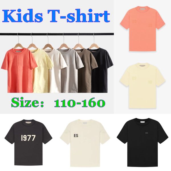Ess Kids T-shirts Baby Tops Toddlers Vêtements Fear Boys Filles Girls Tee Noir Blanc Jaune Rose Summer du T-shirt Vêtements Sports Enfants God Youth T-shirt H1VN #