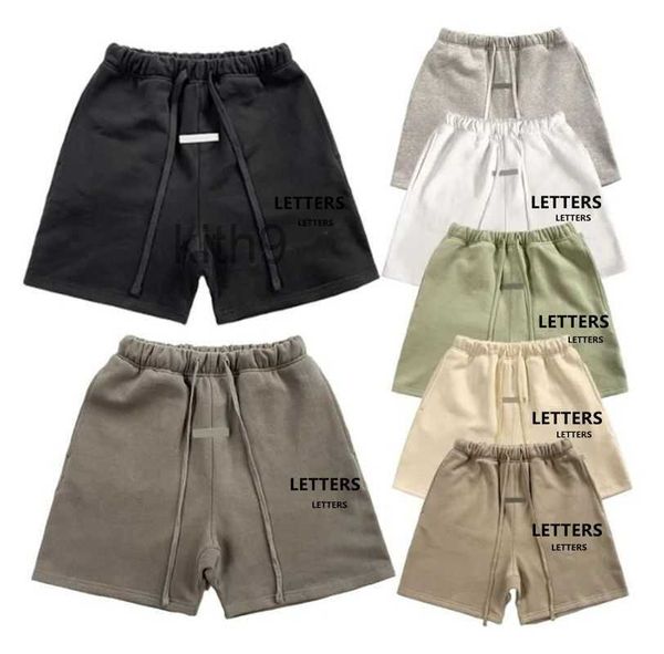 ESS hommes shorts coton sport culottes mode plaine cinq pièces rue longueur cordon pantalon genou plage t-shirts taille S-XL 5QFZ