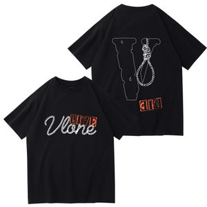 VLONE Ess Diseñadores para mujer para hombre Big V Camisetas para hombre s Tops Luxurys Camisas con letras Ropa Polos Ropa Camiseta con manga de oso Camisetas Camisetas con estampado de moda Y1