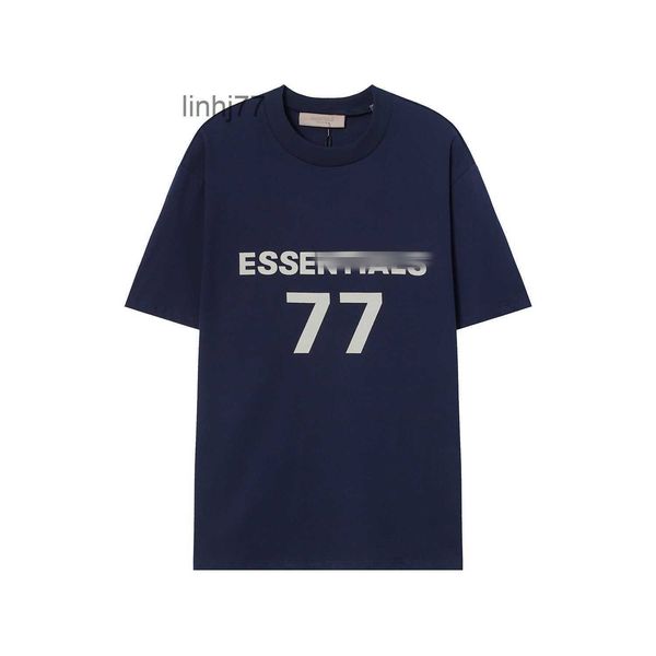 Ess T-shirts Designers Hommes Summer Tops Luxurys Lettre 77 Pur Coton Vêtements Polos À Manches Courtes Col Rond Sweats À Capuche Vêtement À CapucheQII4